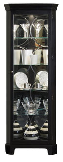 Pulaski Oxford Black Corner Curio