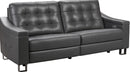 Pulaski Parker Leather Reclining Sofa in Supple Gray