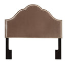 Pulaski Queen Glam Upholstered Headboard in Velvet Chrome