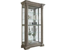 Pulaski Sliding Door Curio in Gray Wash