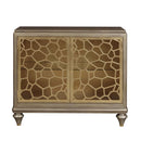 Pulaski Two Door Accent Chest with Pierced Gold Leaf Doors