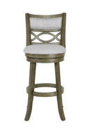 Manchester 29" Bar Stool W/Fabric Cushions-Gray