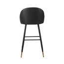 Oliver Black Vegan Leather Bar Chair (2 Per Carton)