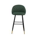 Oliver Green Vegan Leather Bar Chair (2 Per Carton)