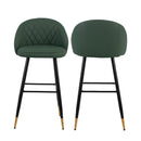 Oliver Green Vegan Leather Bar Chair (2 Per Carton)
