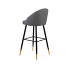 Oliver Gray Vegan Leather Bar Chair (2 Per Carton)