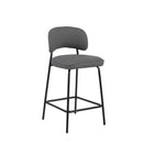 Blythe Gray Vegan Leather Counter Chair (2 Per Carton)