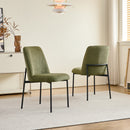 Erik Side Chair W/ Black Metal Frame -Green (2 Per Carton)