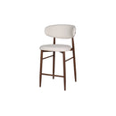 Royce Counter Chair W/Walnut Metal Frame-Beige (2 Per Carton)