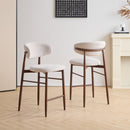 Royce Counter Chair W/Walnut Metal Frame-Beige (2 Per Carton)