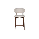 Royce Counter Chair W/Walnut Metal Frame-Beige (2 Per Carton)