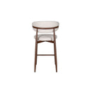 Royce Counter Chair W/Walnut Metal Frame-Beige (2 Per Carton)