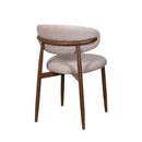 Royce Side Chair W/ Walnut Metal Frame -Toast (2 Per Carton)
