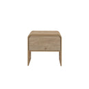 Mara One Drawer End Table / Bedside Table-Natural