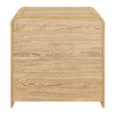 Mara Two Drawer End Table / Bedside Table-Natural