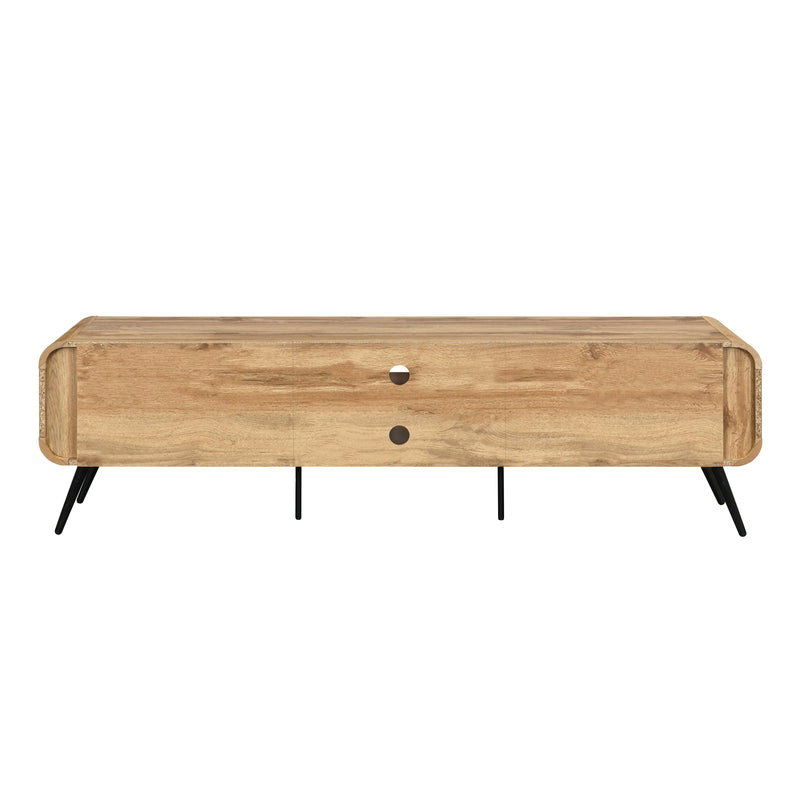 Rowan 71" Low Profile Tv Console-Natural