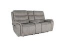 Kamari Console Loveseat W/ Dual Recliners-Gray