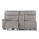 Kamari Laf Console Loveseat W/Dual Pwr Hr & Fr-Gray