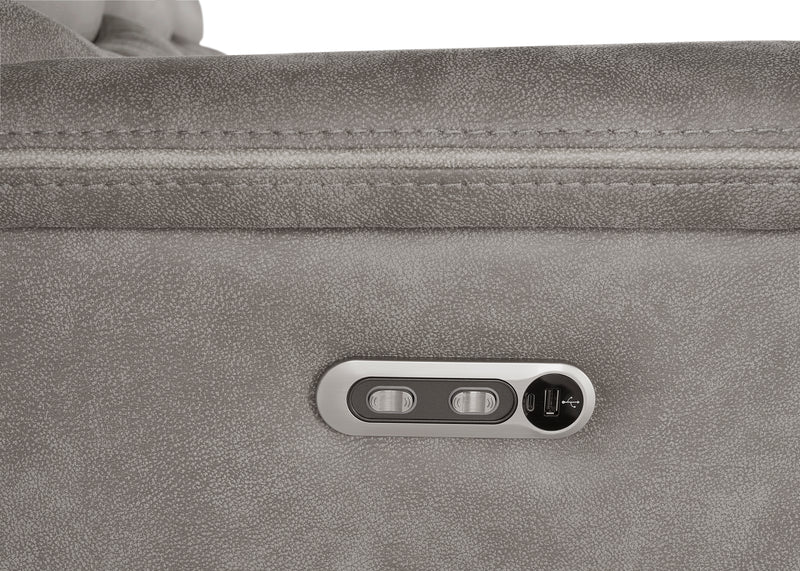 Kamari Sofa W/Pwr Hr & Fr-Gray