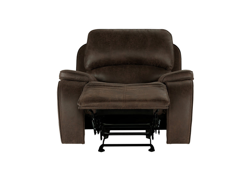 Brookings Glider Recliner-Brown