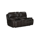 Brookings Console Loveseat W/ Dual Recliners-Charcoal