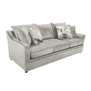 Sylvie Sofa W/4 Accent Pillows-Lush Silver Gray