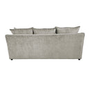 Sylvie Sofa W/4 Accent Pillows-Lush Silver Gray