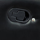 Orion Ii Console Loveseat W/ Dual Recliners-Black