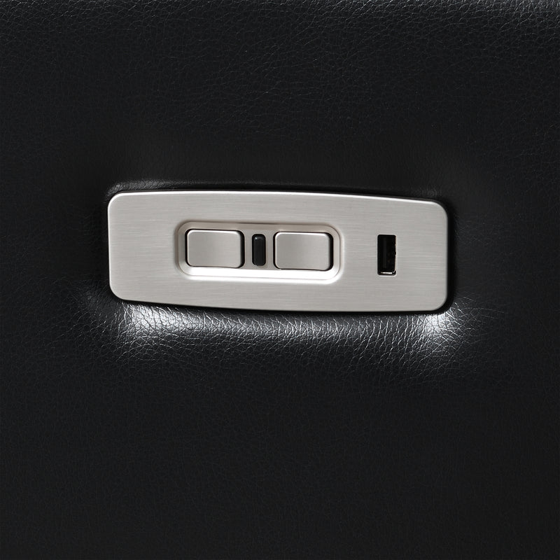 Orion Ii Sofa W/ Pwr Fr & Hr-Black