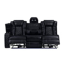 Orion Ii Laf Sofa W/Dual Recliner-Black