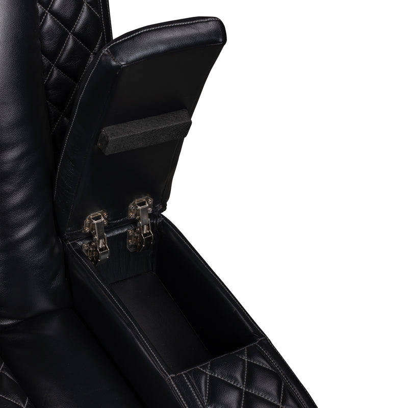 Orion Ii Raf Console Loveseat W/ Pwr Fr & Hr-Black