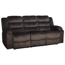 Willow Sofa W/Dual Recliner-Brown