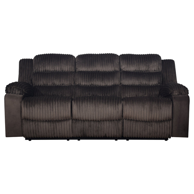 Willow Sofa W/Dual Recliner-Brown