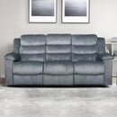Willow Sofa W/Dual Recliner-Gray