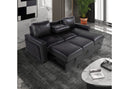 U1830 Blanche Charcoal-Black Sofa Bed With Usb And Ddt