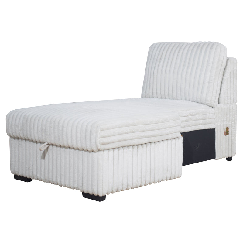 Bliss Raf Storage Chaise-Mist Gray