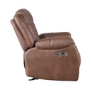 Morello Glider Recliner W/Pwr Fr- Brown