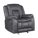 Morello Glider Recliner W/Pwr Fr- Gray