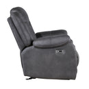 Morello Glider Recliner W/Pwr Fr- Gray