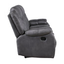 Morello Sofa W/Dual Recliner- Gray