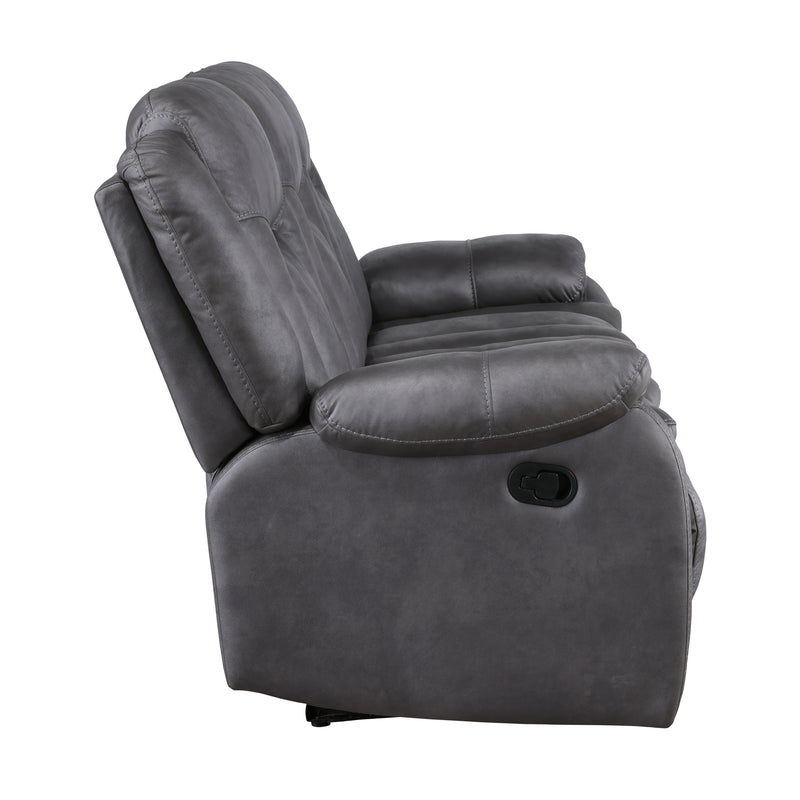 Morello Sofa W/Dual Recliner- Gray
