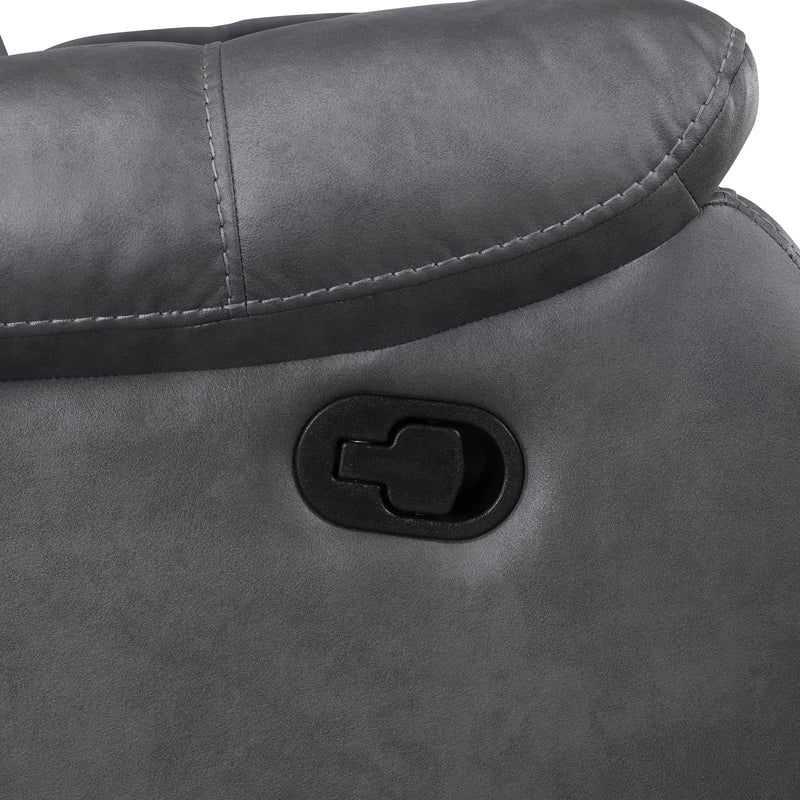 Morello Sofa W/Dual Recliner- Gray