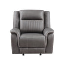Enzo Glider Recliner- Gray