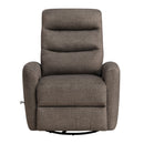 Takami Swivel Recliner-Chocolate Poly