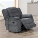 Redondo Glider Recliner W/Heat And Massage-Dk Gray