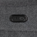 Redondo Laf Console Loveseat W/ 2 Recliners Pwr Fr-Dk Gray