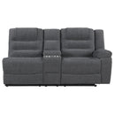 Redondo Raf Console Loveseat W/1 Recliner-Dk Gray