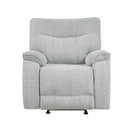Chablis Glider Recliner W/Heat & Massage-Mist Gray