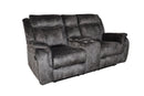 Park City Console Loveseat W/ Dual Recliners-Slate