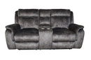 Park City Console Loveseat W/ Pwr Fr-Slate